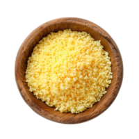 Couscous top view full length isolate on transparency background png