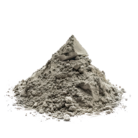 Cement dust pile isolate on transparency background png