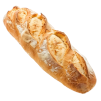 Bread Baguette side view full length isolate on transparency background png