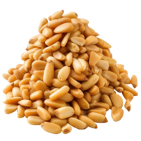 heap of Pine Nuts isolate on transparency background png