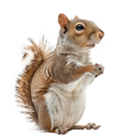 Squirrel full body isolate on transparency background png