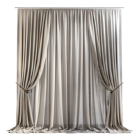 Curtains front view full length isolate on transparency background png