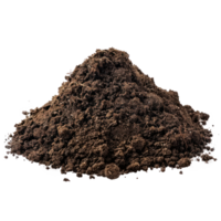 Pile of soil isolate on transparency background png