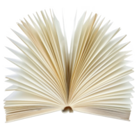 white book open isolate on transparency background png