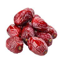 Dry red dates isolate on transparency background png