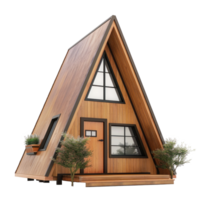 A-Frame House isolate on transparency background png