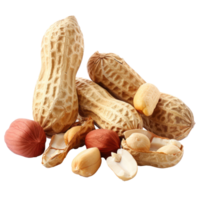Peanuts isolate on transparency background png