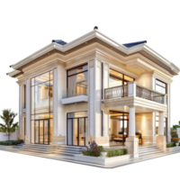 Villa isolate on transparency background png