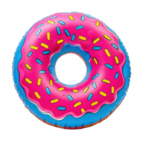 pool donut front view full length isolate on transparency background png