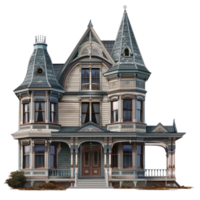 Victorian House isolate on transparency background png
