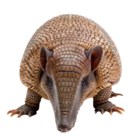 Armadillo front view full body isolate on transparency background png