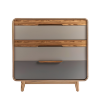 Modern Dresser front view full length isolate on transparency background png