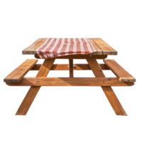 Picnic Table isolate on transparency background png