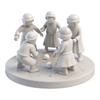 Children Playing a Game with a Ball in a Circle png