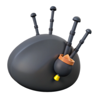 3D Render of a Bagpipe png