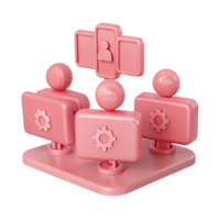 Teamwork and Collaboration with User Interface Design png