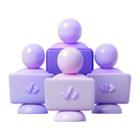 Team of Developers Working Together on a Project png
