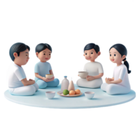 Group of People Sitting Around a Table Enjoying a Meal Together png