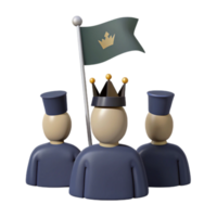 Leadership, Teamwork, and Success A 3D Illustration of Collaboration and Achievement png