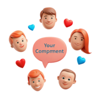 Smiling Faces with Hearts A Visual Representation of Positive Feedback png