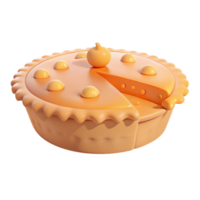 Delicious Pie with a Slice Missing png