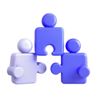 Teamwork and Collaboration Puzzle Pieces Representing Unity and Interconnection png