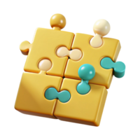 Puzzle Pieces Connect Together, Creating a Unified Solution for Success with Teamwork png