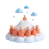 Cloud-Based Collaboration A Visual Representation of Teamwork and Shared Ideas png