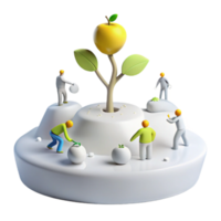 Collaborative Growth Teamwork and Fruitful Outcomes png