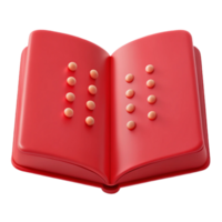Braille Book Open Pages with Dots png