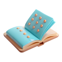 Open Book with Dots on Cover png