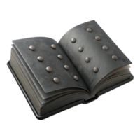 Open Book with Circular Details on Cover png