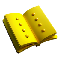 Golden Open Book with Circular Elements png