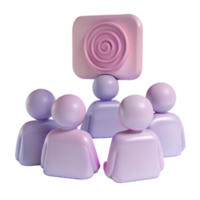 Group of People Looking at a Target Symbol png