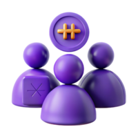 Group of People with Hashtag Symbol png