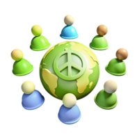 Global Peace and Harmony A Visual Representation of Unity and Understanding png