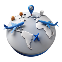 Global Shipping and Logistics Connecting Businesses Across Continents png