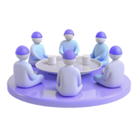 Group of People Sitting Around a Table png