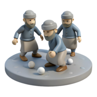 Teamwork and Strategy Men Playing Bocce Ball png