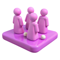 Group of People on Platform png