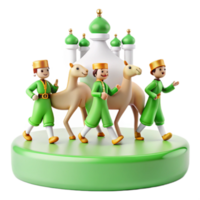 Camel Mosque 3D Illustration png