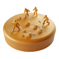 Miniature Figures Play on a Disk png