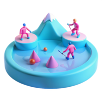 Winter Fun 3D Characters png