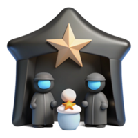 3D Nativity Scene png