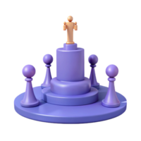 Leader on Top of Platform png