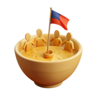 Unity and Community Symbolized by Figures in a Bowl png