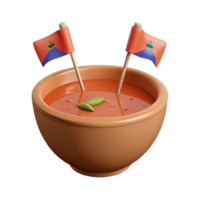 Soup with Flags png