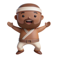 Smiling 3D Character png