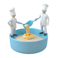 Chef Pouring Batter png