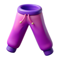 Purple Gradient Jogger Pants png
